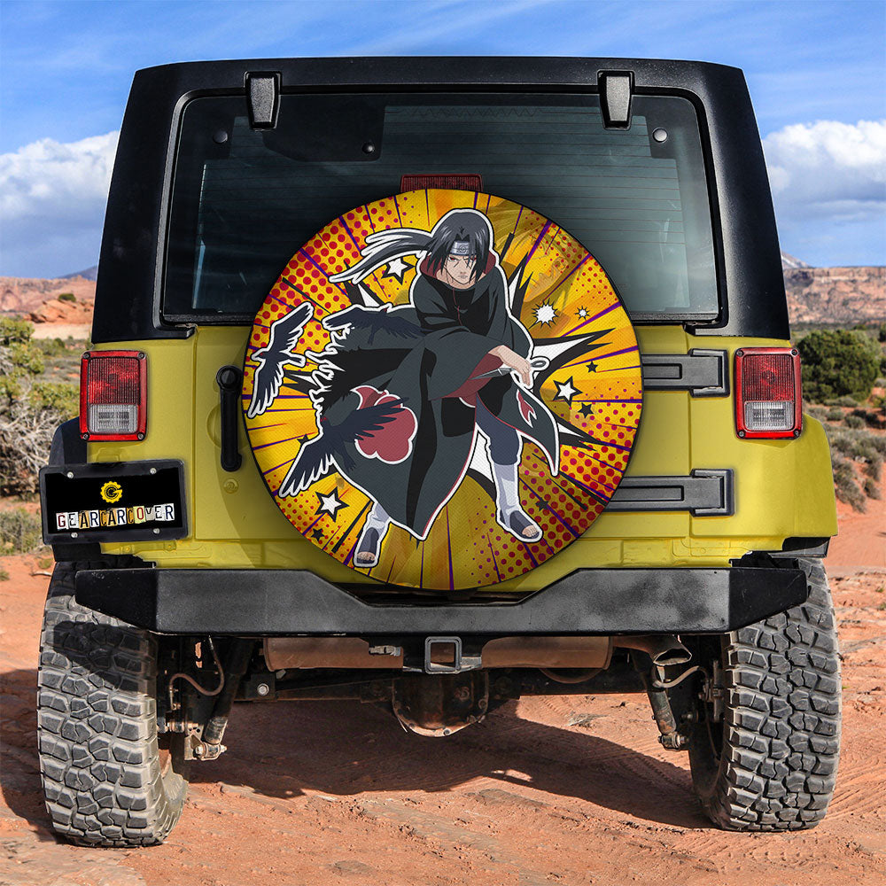 Uchiha Itachi Spare Tire Covers Custom Anime Car Accessories - Gearcarcover - 3