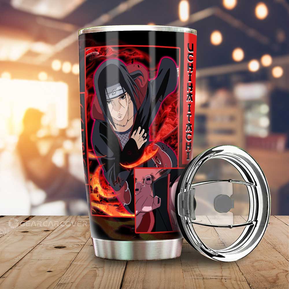 Uchiha Itachi Tumbler Cup Custom Anime Car Accessories - Gearcarcover - 1