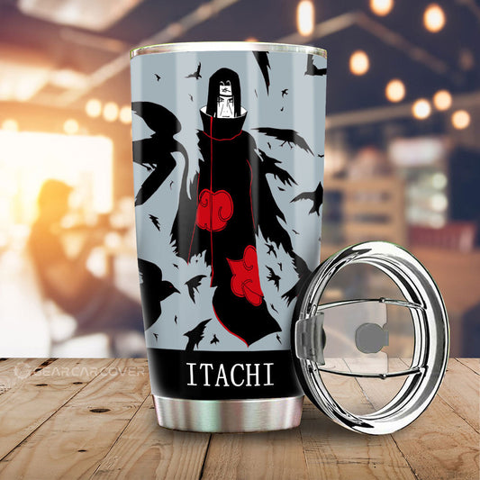 Uchiha Itachi Tumbler Cup Custom Anime Car Accessories Manga Color Style - Gearcarcover - 2