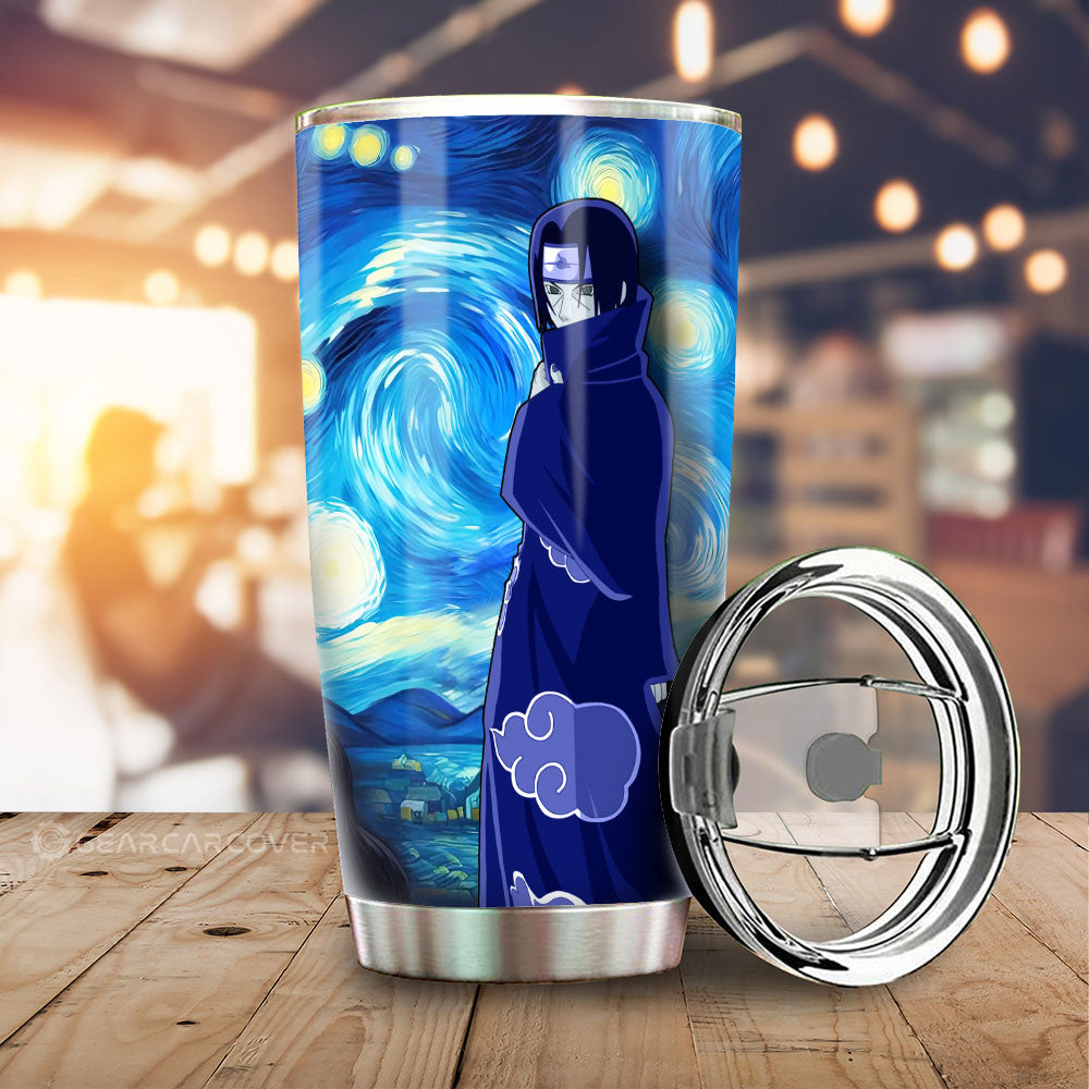 Uchiha Itachi Tumbler Cup Custom Starry Night Styles - Gearcarcover - 1