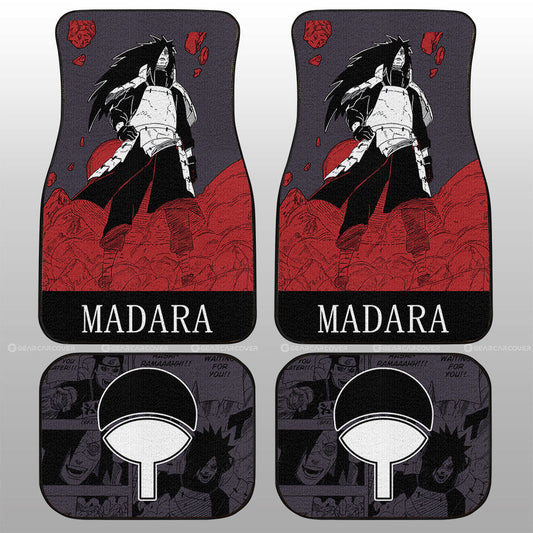 Uchiha Madara Car Floor Mats Custom Car Accessories Manga Color Style - Gearcarcover - 2