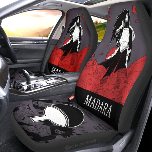 Uchiha Madara Car Seat Covers Custom Anime Car Accessories Manga Color Style - Gearcarcover - 2