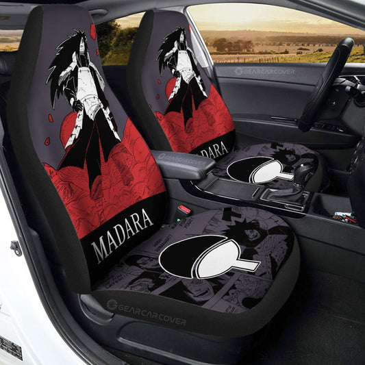 Uchiha Madara Car Seat Covers Custom Anime Car Accessories Manga Color Style - Gearcarcover - 1