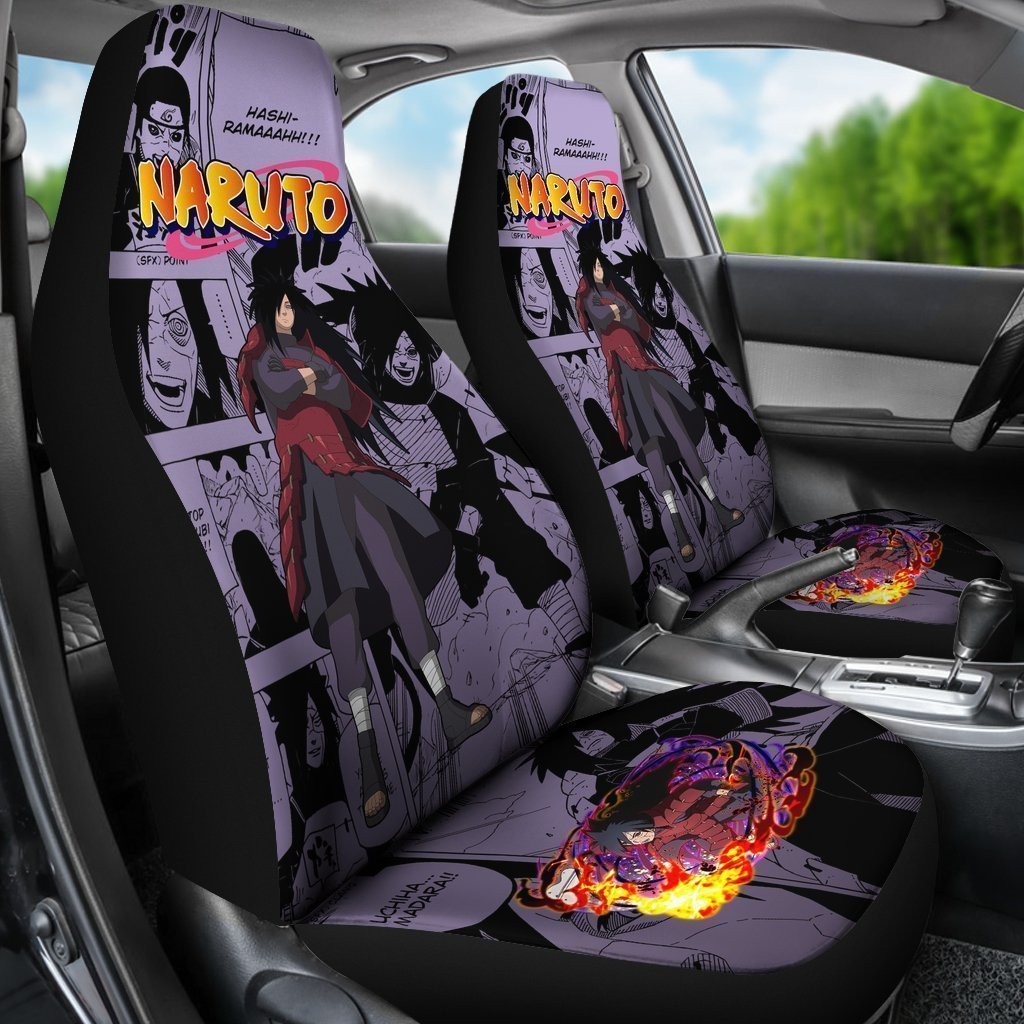 Uchiha Madara Car Seat Covers Custom Manga Anime Car Accessories - Gearcarcover - 3