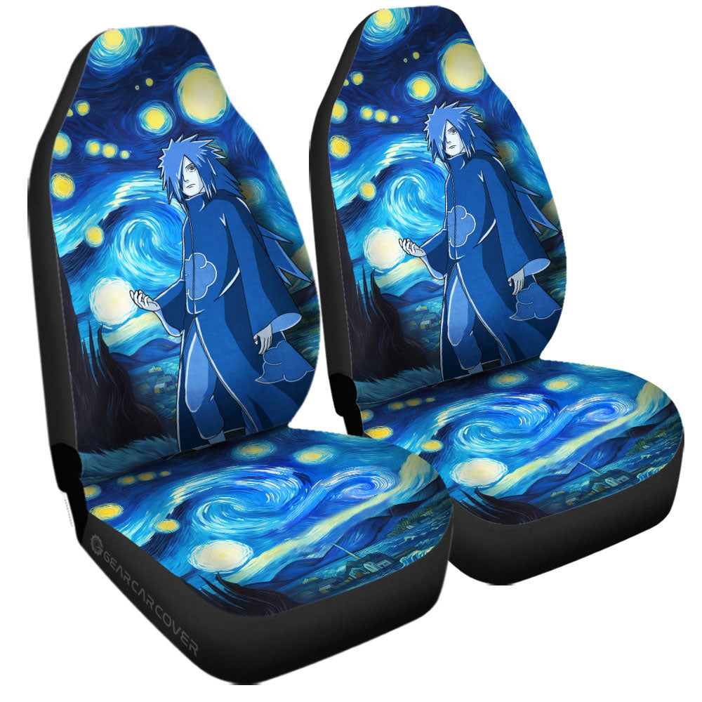 Uchiha Madara Car Seat Covers Custom Starry Night Styles - Gearcarcover - 3