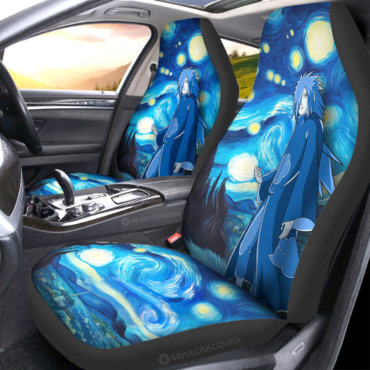 Uchiha Madara Car Seat Covers Custom Starry Night Styles - Gearcarcover - 1