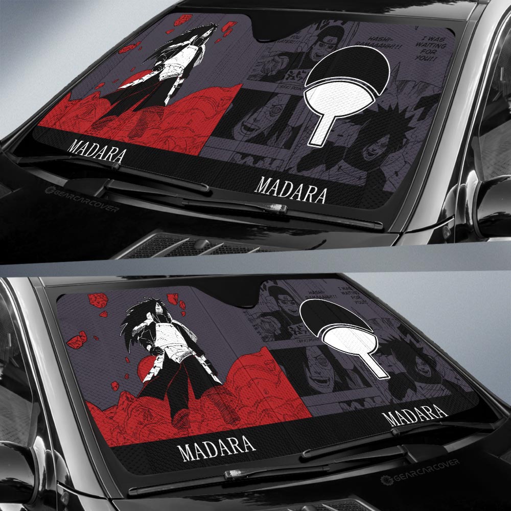 Uchiha Madara Car Sunshade Custom Anime Car Accessories Manga Color Style - Gearcarcover - 2