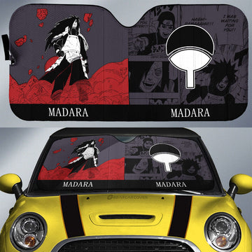 Uchiha Madara Car Sunshade Custom Anime Car Accessories Manga Color Style - Gearcarcover - 1