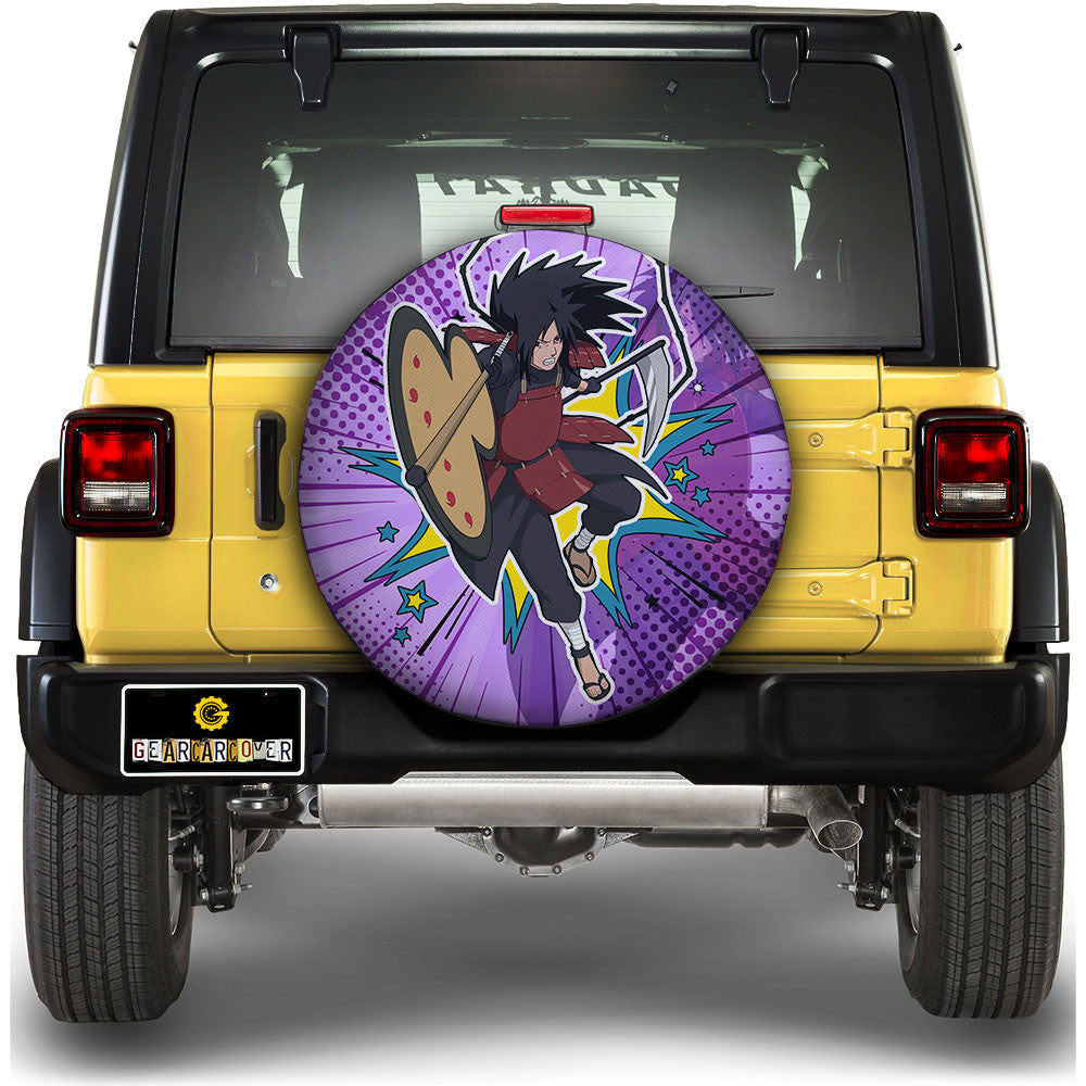 Uchiha Madara Spare Tire Covers Custom Anime Car Accessories - Gearcarcover - 1