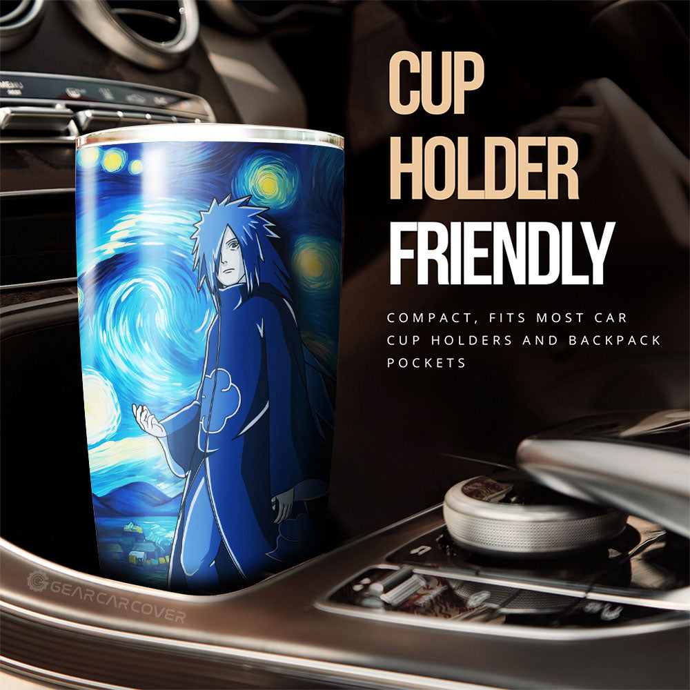 Uchiha Madara Tumbler Cup Custom Starry Night Styles - Gearcarcover - 3