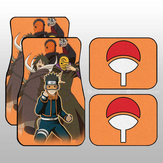 Uchiha Obito Car Floor Mats Custom Car Accessories For Fans - Gearcarcover - 1