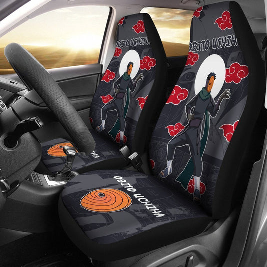 Uchiha Obito Car Seat Covers Akatsuki Custom Anime Car Accessories - Gearcarcover - 1