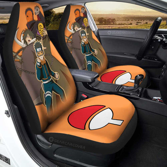 Uchiha Obito Car Seat Covers Custom Anime Car Accessories For Fans - Gearcarcover - 1