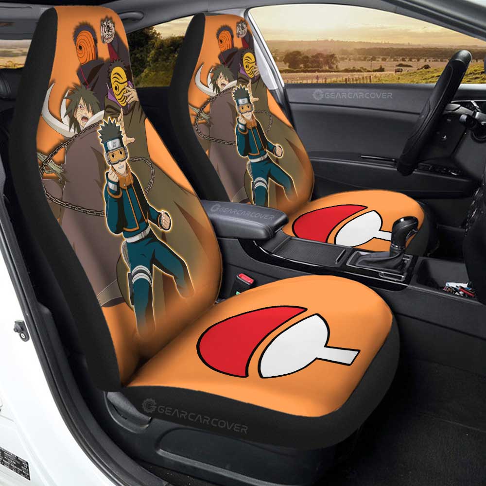 Uchiha Obito Car Seat Covers Custom Anime Car Accessories For Fans - Gearcarcover - 1