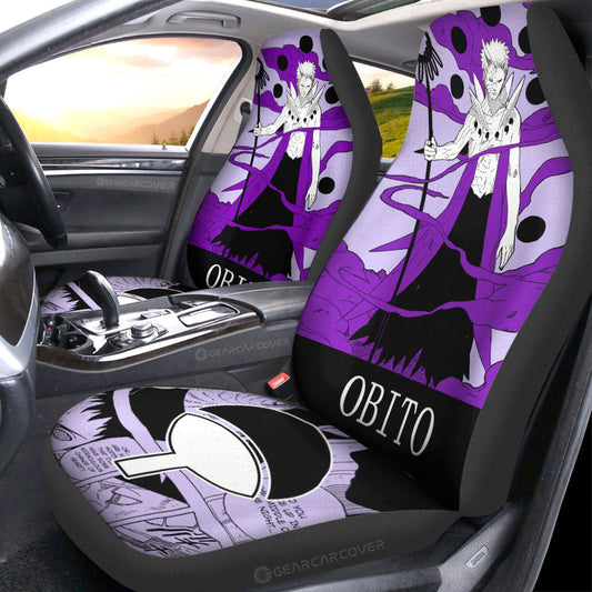 Uchiha Obito Car Seat Covers Custom Anime Car Accessories Manga Color Style - Gearcarcover - 2