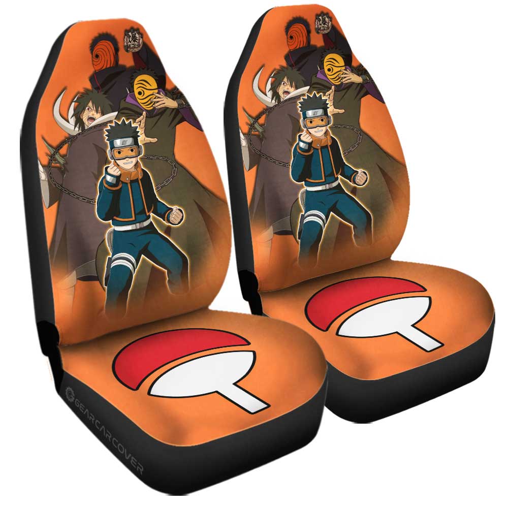 Uchiha Obito Car Seat Covers Custom Car Accessories For Fans - Gearcarcover - 3