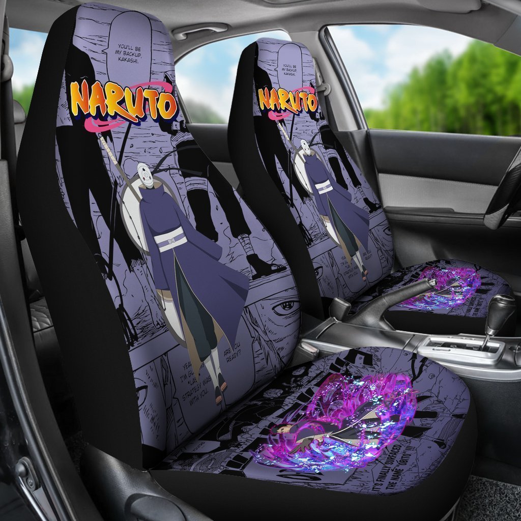 Uchiha Obito Car Seat Covers Custom Manga Anime Car Accessories - Gearcarcover - 3