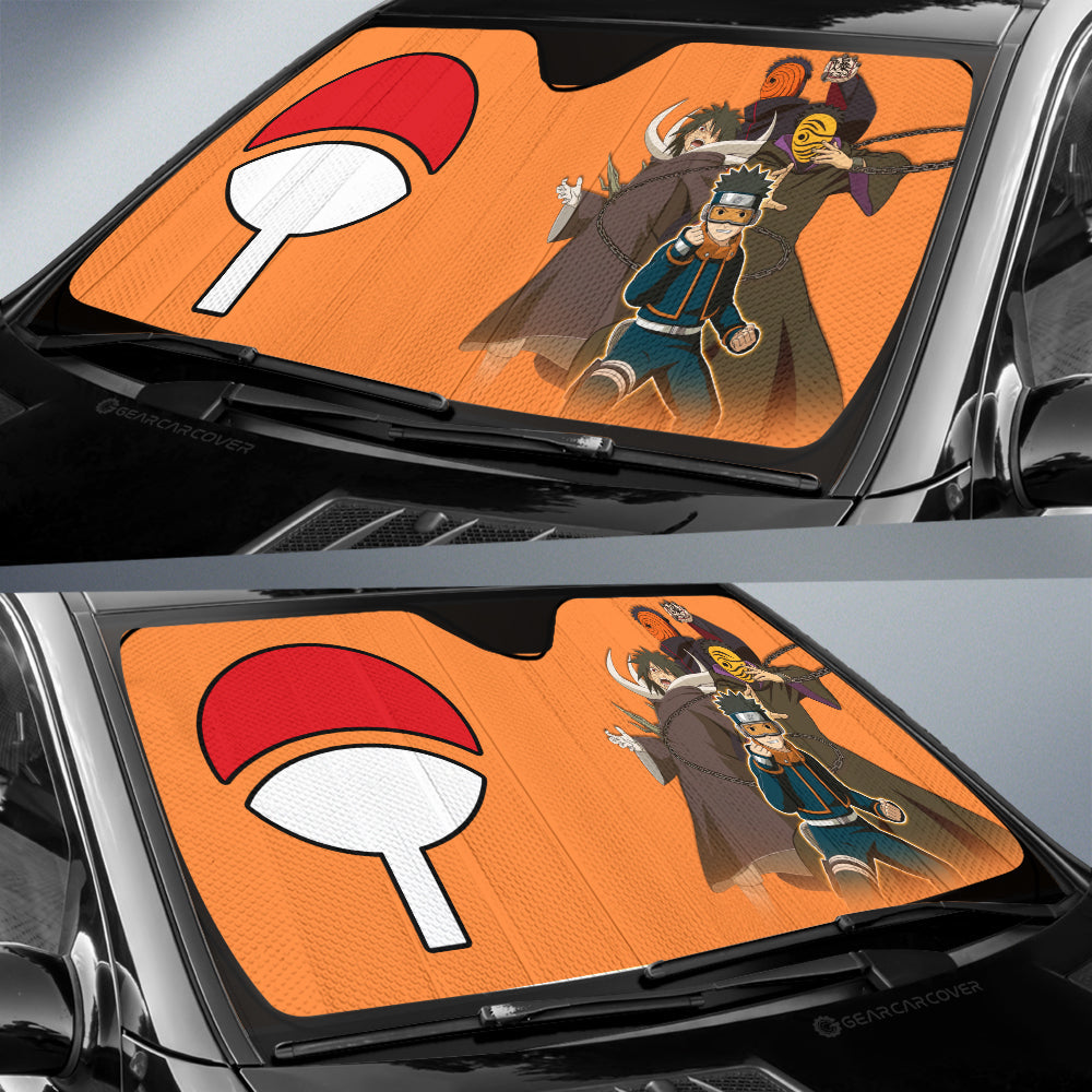 Uchiha Obito Car Sunshade Custom Anime Car Accessories For Fans - Gearcarcover - 2