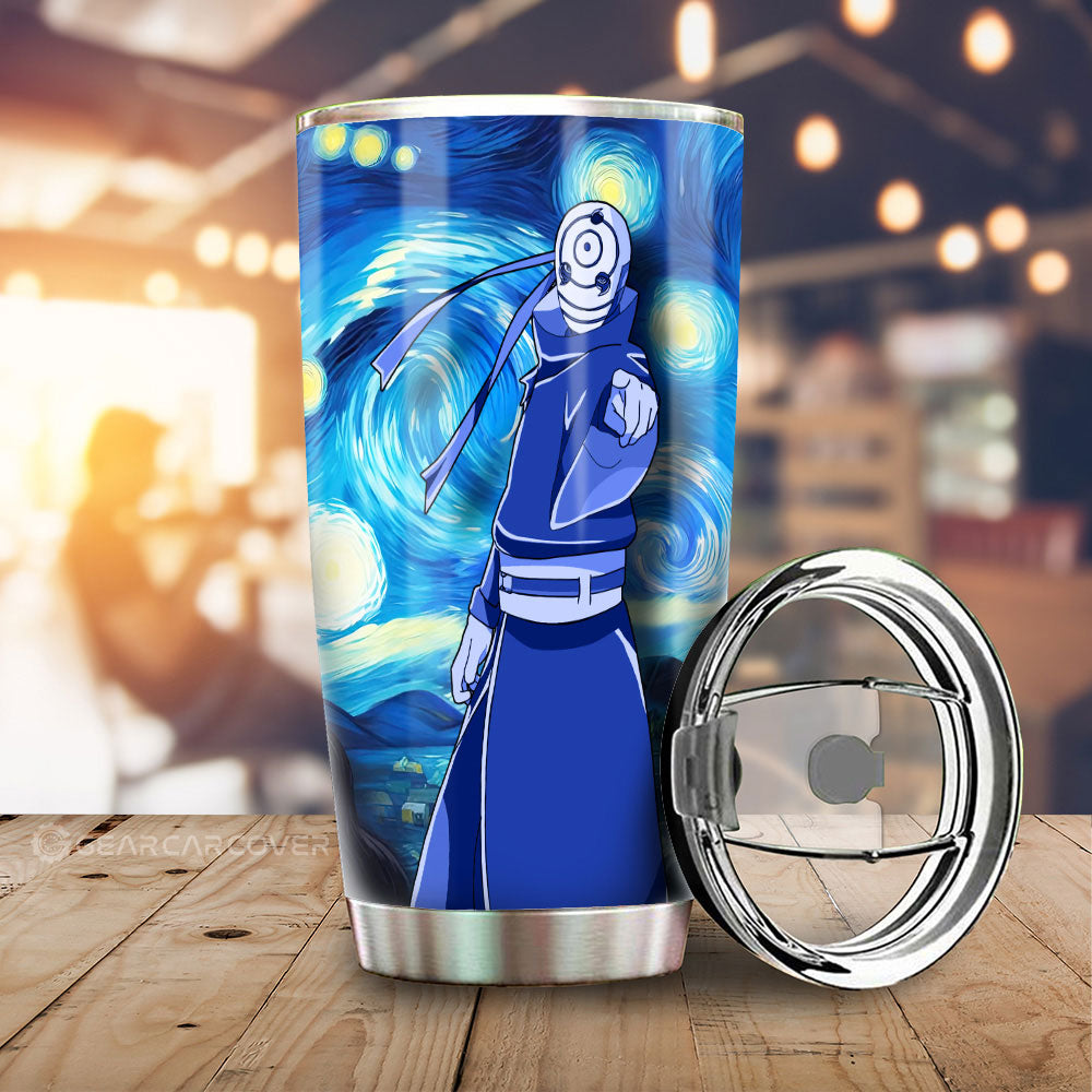 Uchiha Obito Tumbler Cup Custom Starry Night Styles - Gearcarcover - 1