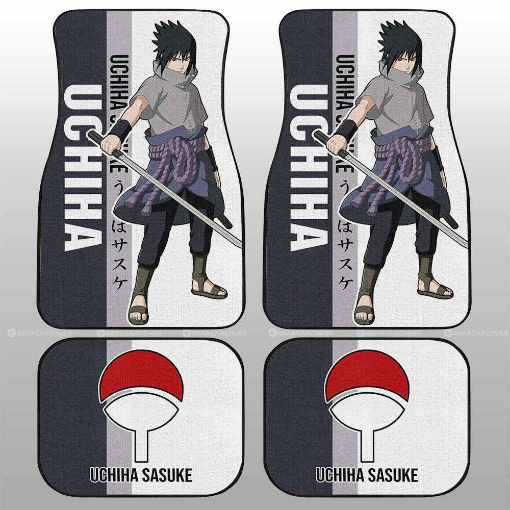 Uchiha Sasuke Car Floor Mats Custom Anime Car Accessories - Gearcarcover - 2