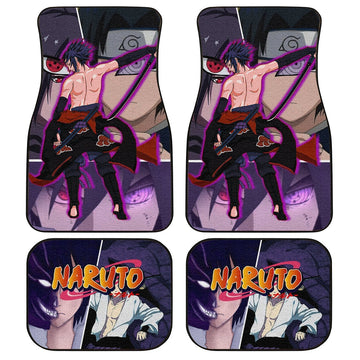 Uchiha Sasuke Car Floor Mats Custom Anime Car Interior Accessories - Gearcarcover - 1