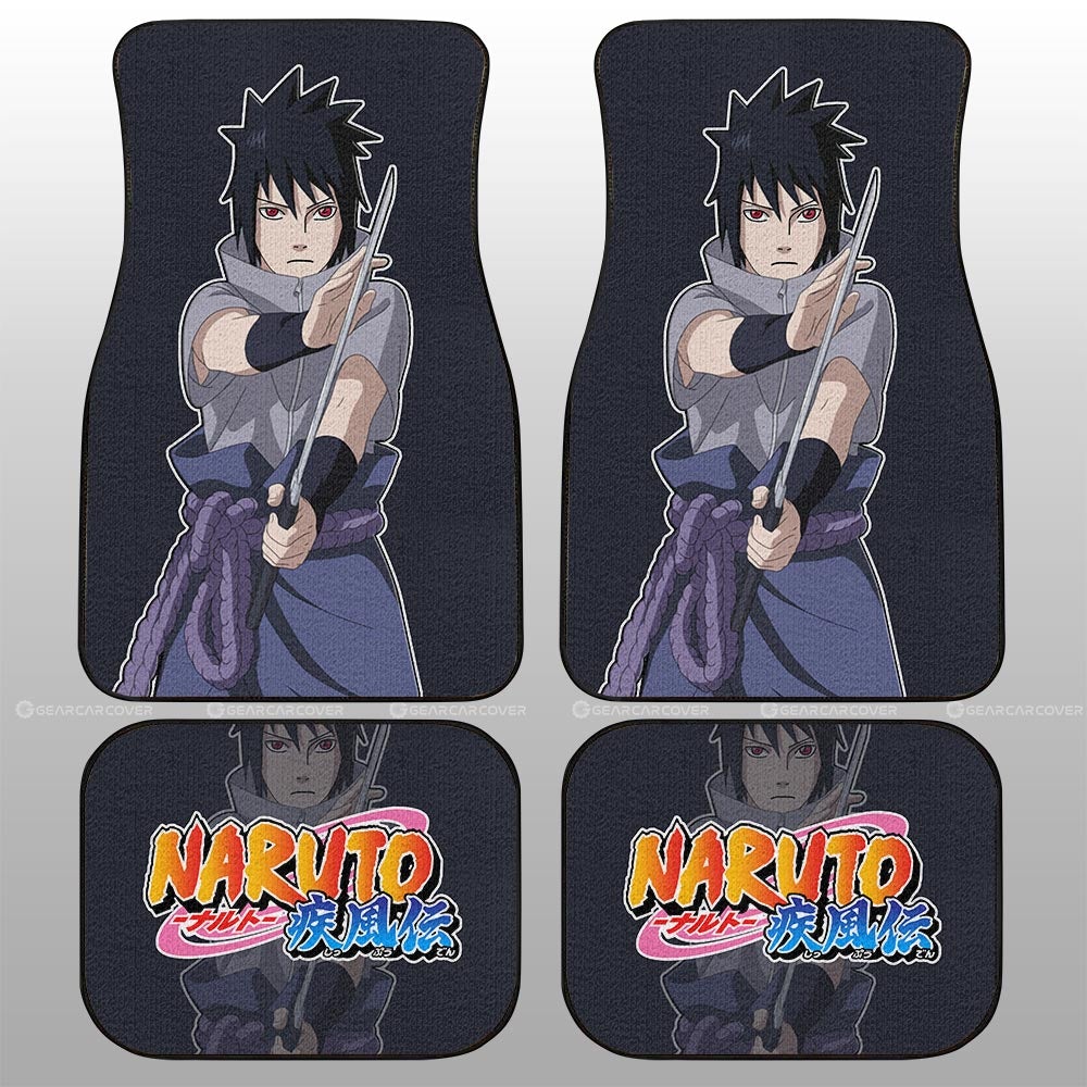 Uchiha Sasuke Car Floor Mats Custom Anime - Gearcarcover - 2