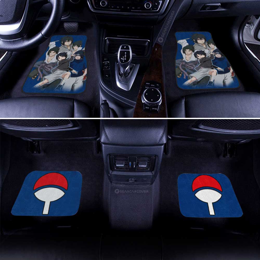 Uchiha Sasuke Car Floor Mats Custom Car Accessories For Fans - Gearcarcover - 3