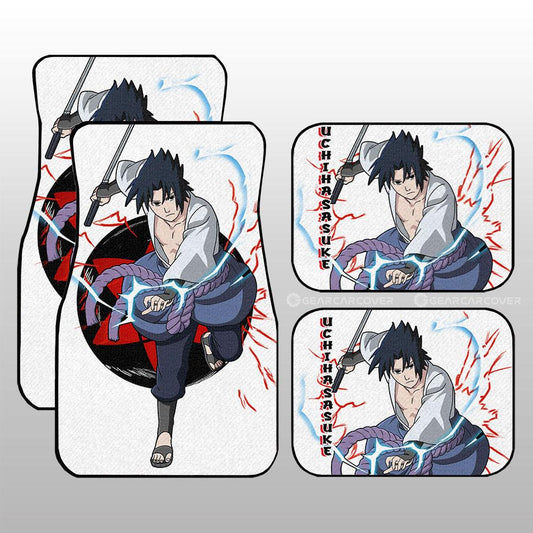 Uchiha Sasuke Car Floor Mats Custom For Anime Fans - Gearcarcover - 1