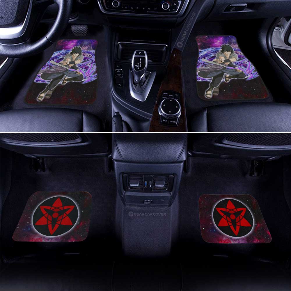 Uchiha Sasuke Car Floor Mats Custom Galaxy Style Car Accessories For Fans - Gearcarcover - 3