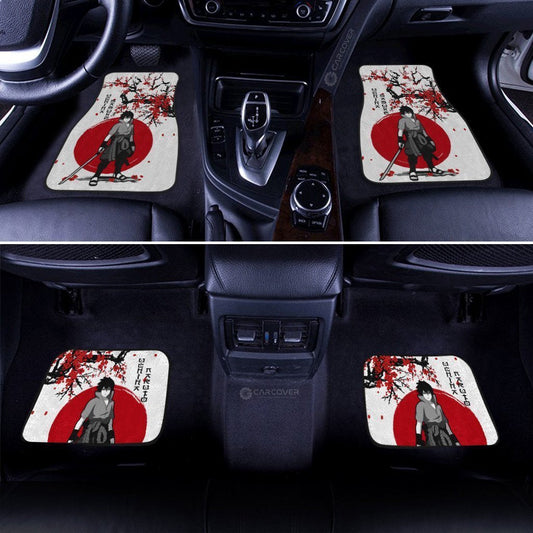 Uchiha Sasuke Car Floor Mats Custom Japan Style Anime Car Interior Accessories - Gearcarcover - 2