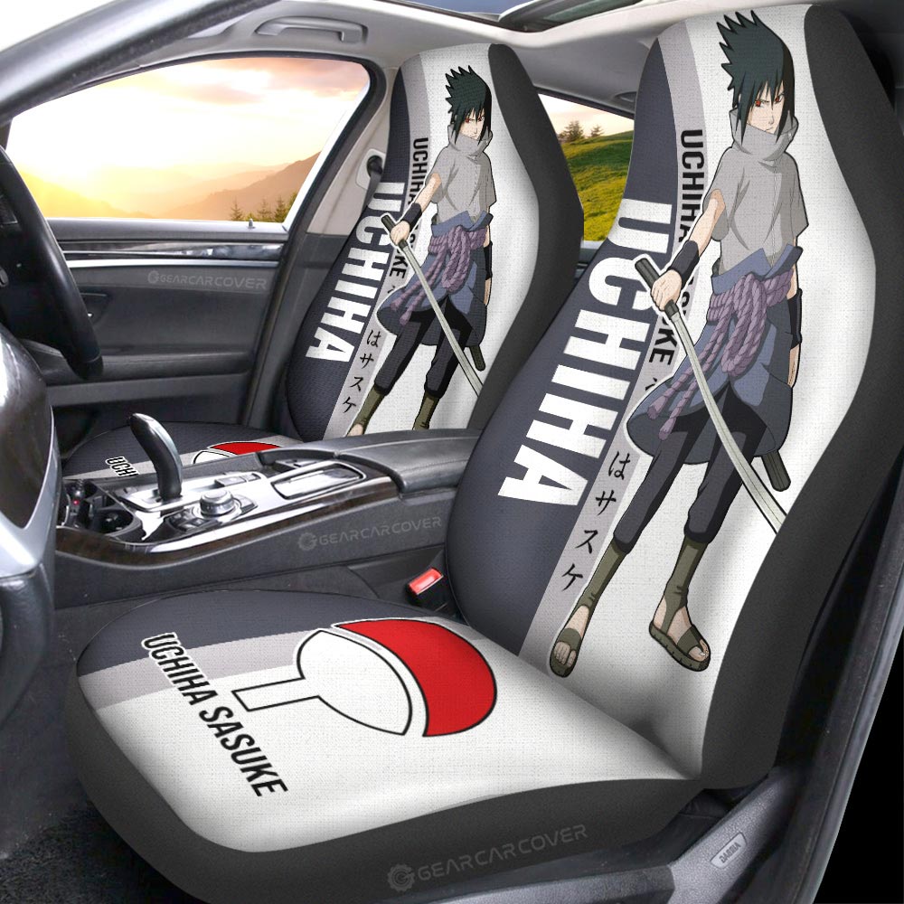 Uchiha Sasuke Car Seat Covers Custom Anime Car Accessories - Gearcarcover - 2