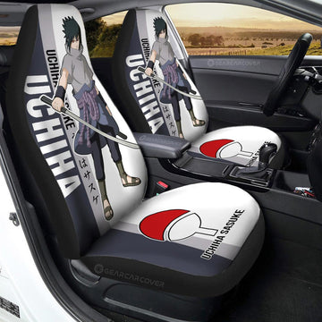 Uchiha Sasuke Car Seat Covers Custom Anime Car Accessories - Gearcarcover - 1