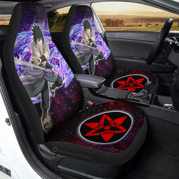 Uchiha Sasuke Car Seat Covers Custom Anime Galaxy Style Car Accessories For Fans - Gearcarcover - 1