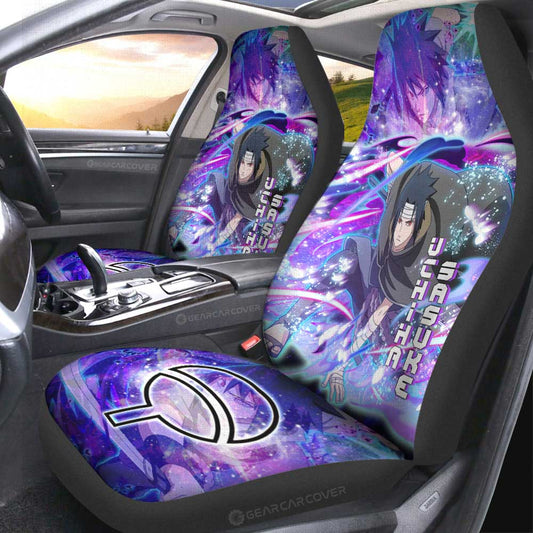 Uchiha Sasuke Car Seat Covers Custom Characters Anime Car Accessories - Gearcarcover - 1