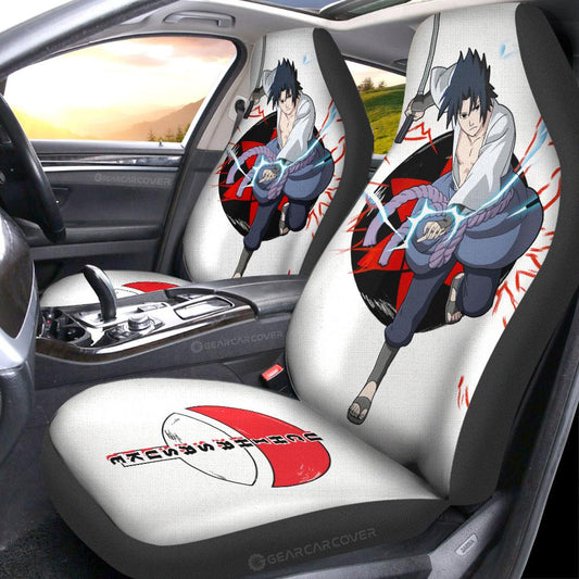 Uchiha Sasuke Car Seat Covers Custom For Anime Fans - Gearcarcover - 2