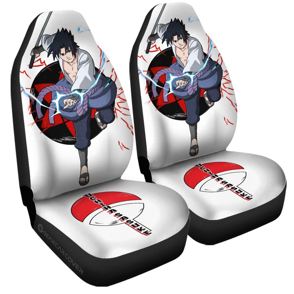 Uchiha Sasuke Car Seat Covers Custom For Anime Fans - Gearcarcover - 3