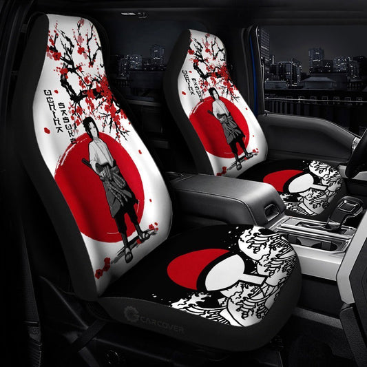 Uchiha Sasuke Car Seat Covers Custom Japan Style Anime Car Accessories - Gearcarcover - 1