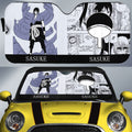 Uchiha Sasuke Car Sunshade Custom Anime Car Accessories Manga Color Style - Gearcarcover - 1