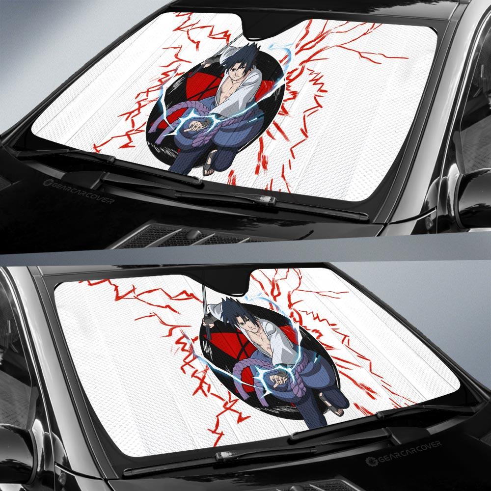 Uchiha Sasuke Car Sunshade Custom For Anime Fans - Gearcarcover - 2