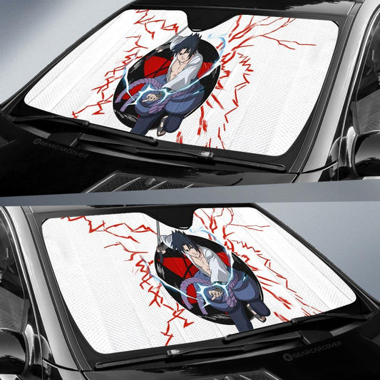 Uchiha Sasuke Car Sunshade Custom For Anime Fans - Gearcarcover - 2