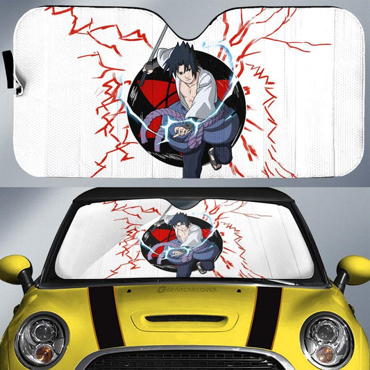Uchiha Sasuke Car Sunshade Custom For Anime Fans - Gearcarcover - 1
