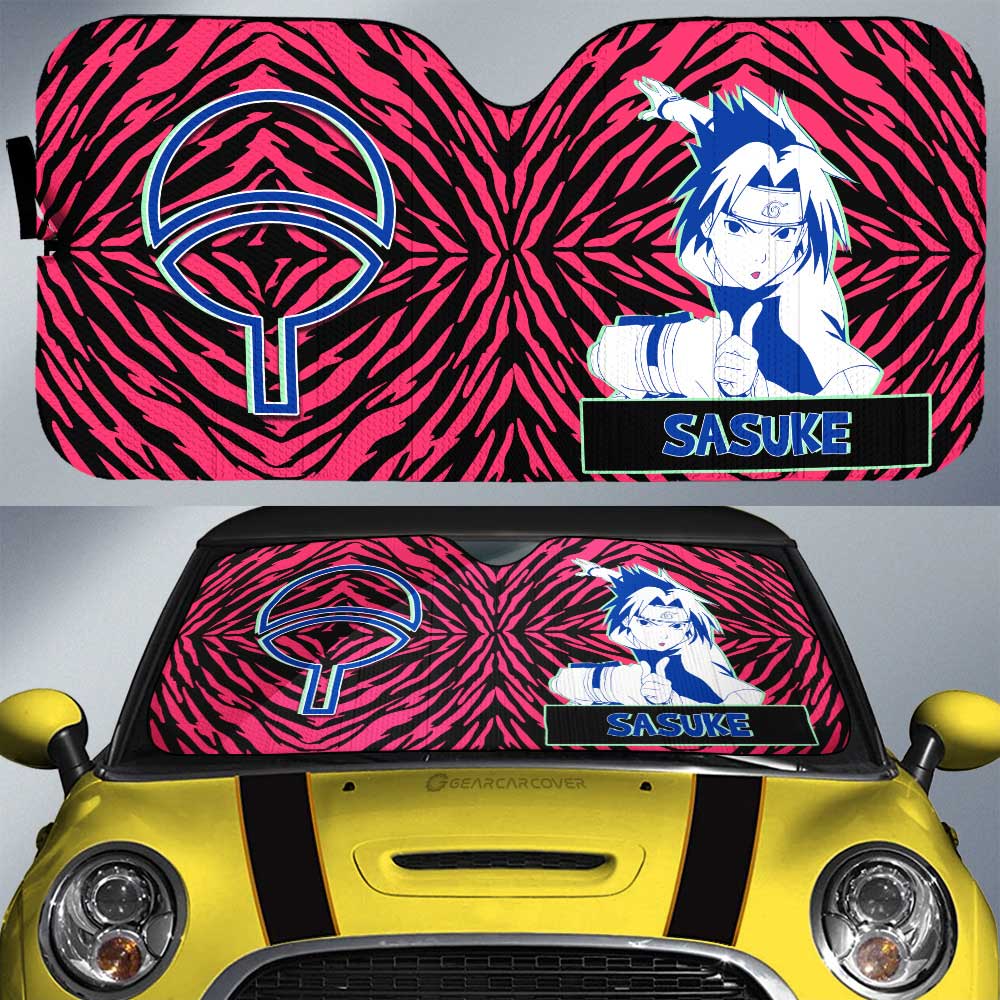 Uchiha Sasuke Car Sunshade Custom - Gearcarcover - 1