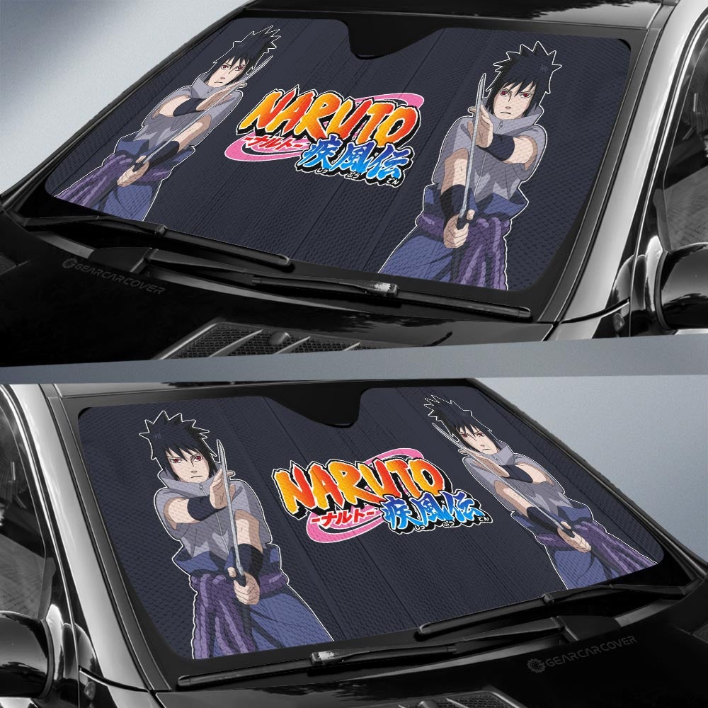 Uchiha Sasuke Car Sunshade Custom NRT - Gearcarcover - 2