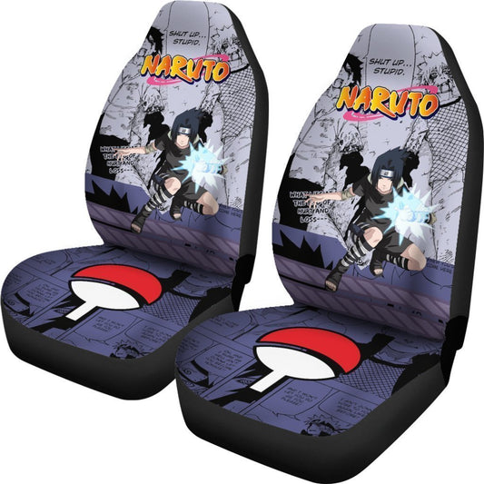 Uchiha Sasuke Jutsu Car Seat Cover Custom Anime Car Accessories - Gearcarcover - 2