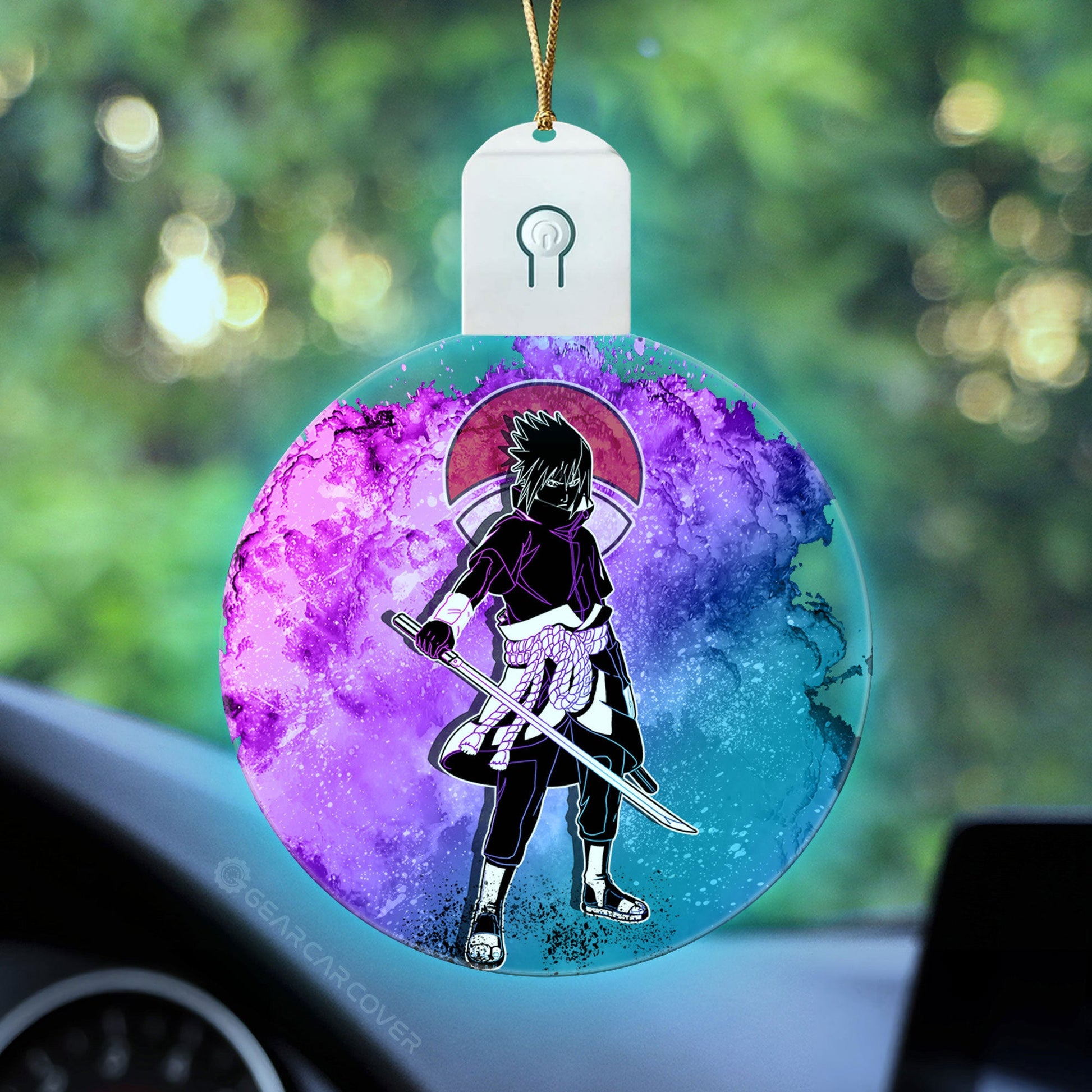 Uchiha Sasuke Led Ornament Custom Car Decorations - Gearcarcover - 2