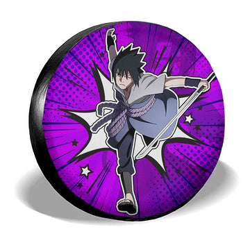 Uchiha Sasuke Spare Tire Covers Custom Anime Car Accessories - Gearcarcover - 1