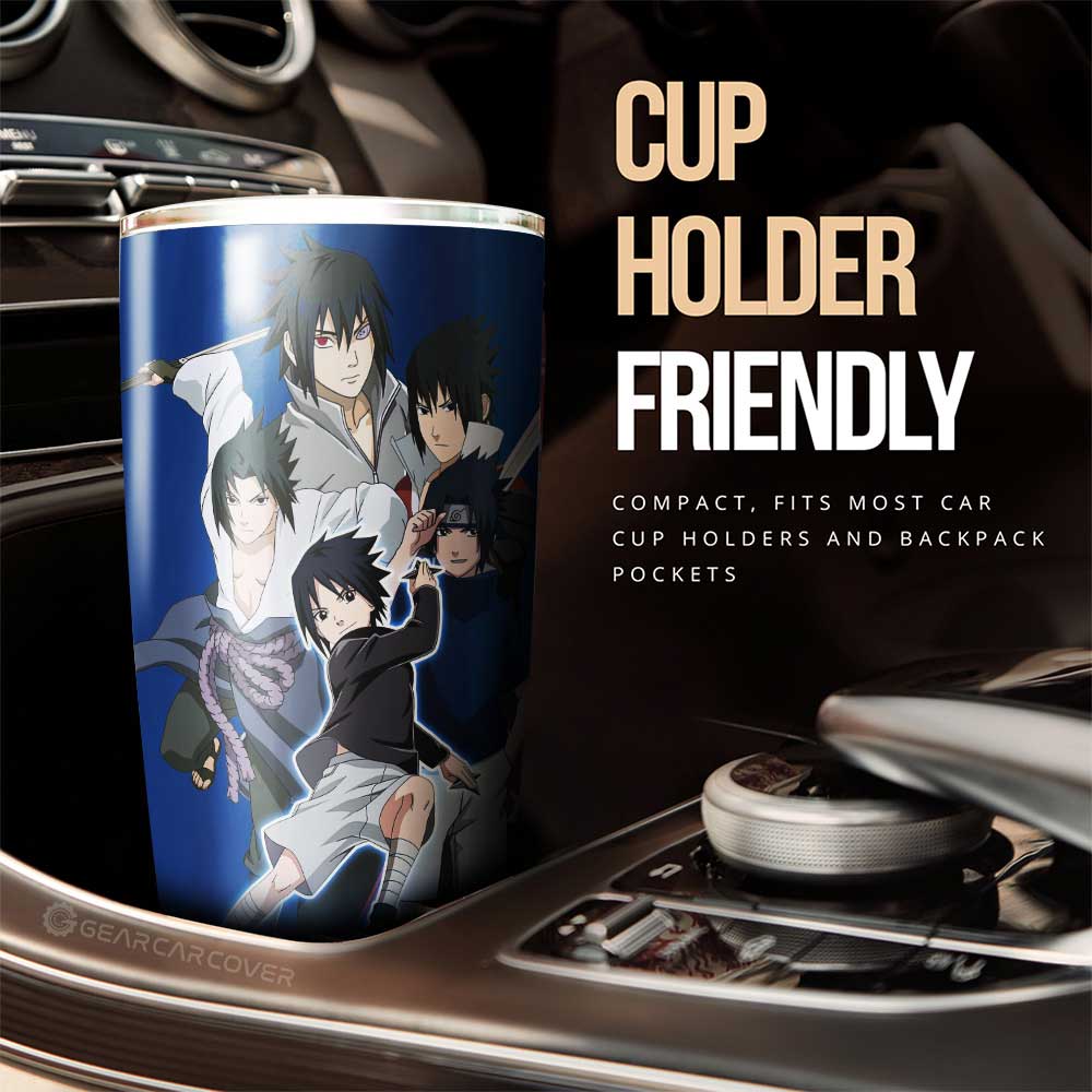 Uchiha Sasuke Tumbler Cup Custom Anime Car Accessories For Fans - Gearcarcover - 2