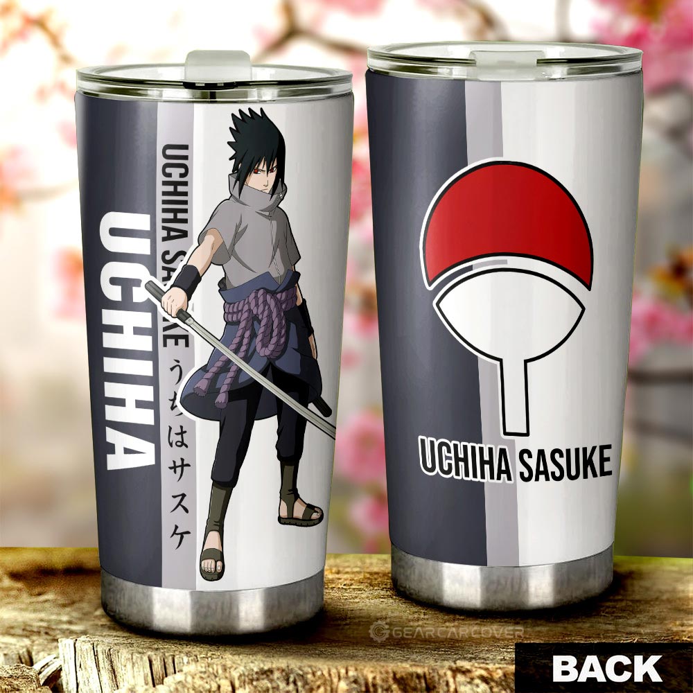 Uchiha Sasuke Tumbler Cup Custom Anime Car Accessories - Gearcarcover - 3