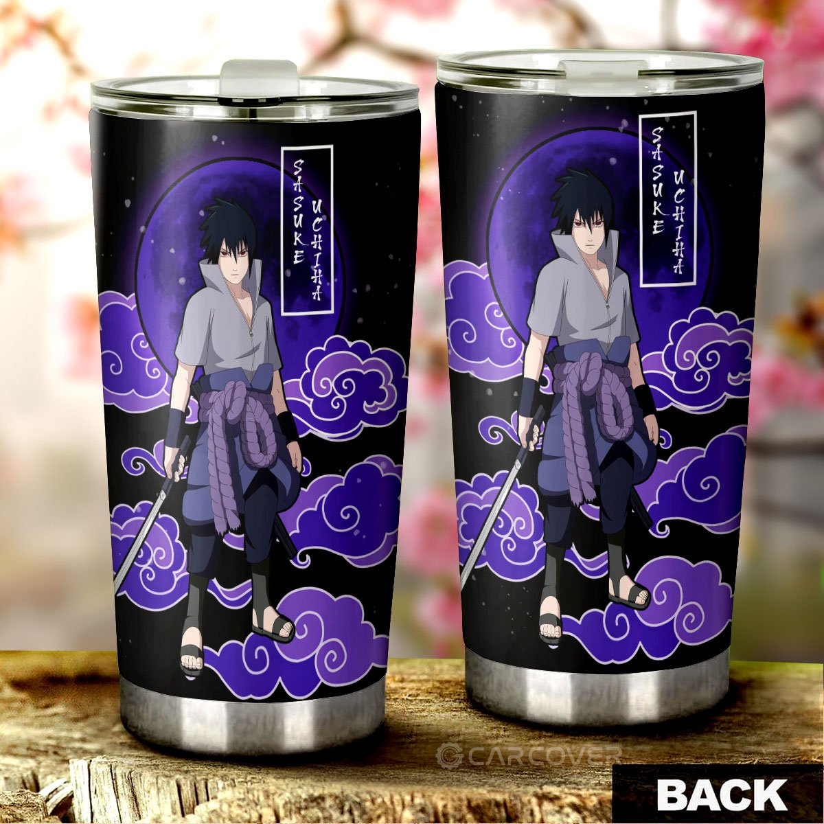 Uchiha Sasuke Tumbler Cup Custom Anime Shippuden Car Accessories - Gearcarcover - 3