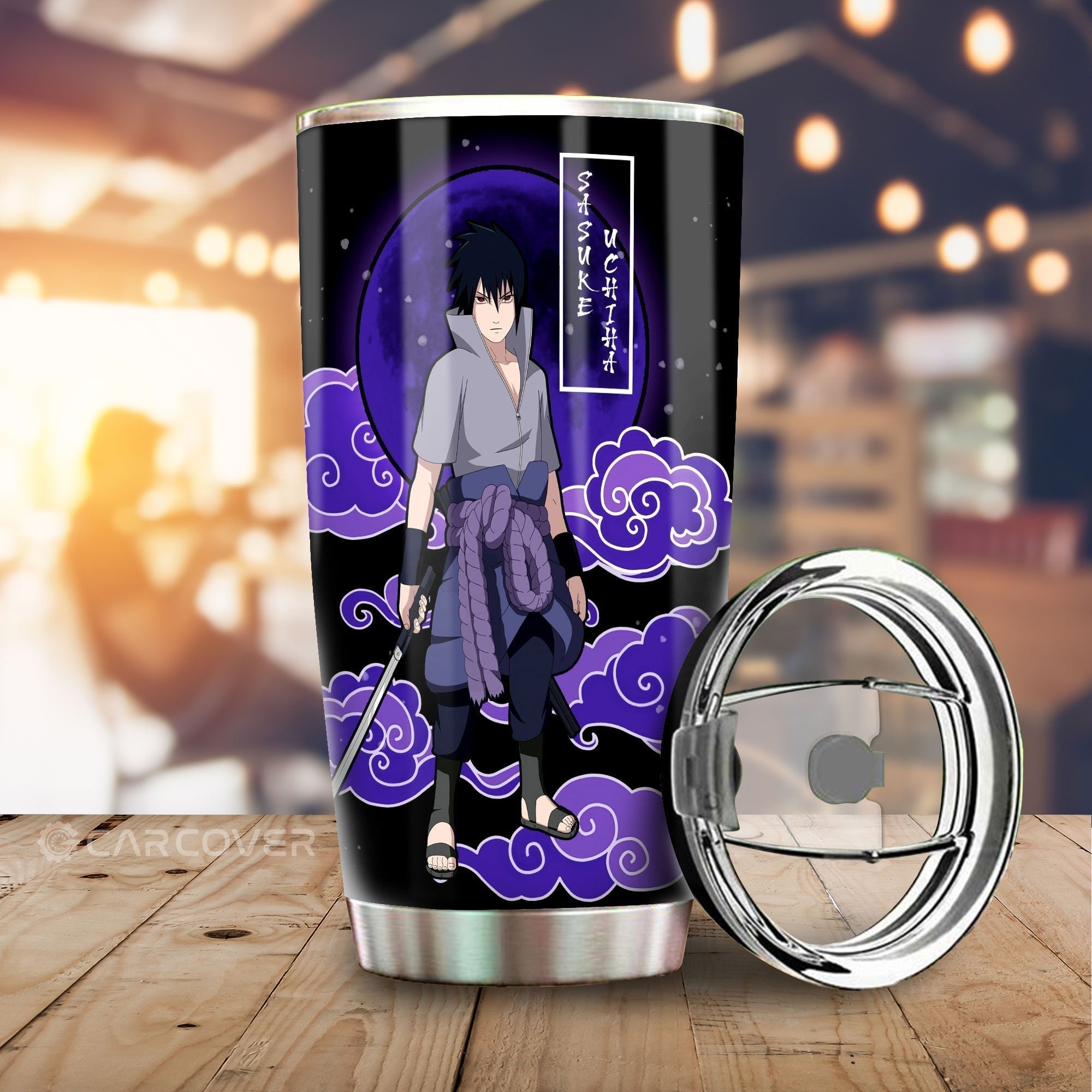 Uchiha Sasuke Tumbler Cup Custom Anime Shippuden Car Accessories - Gearcarcover - 1